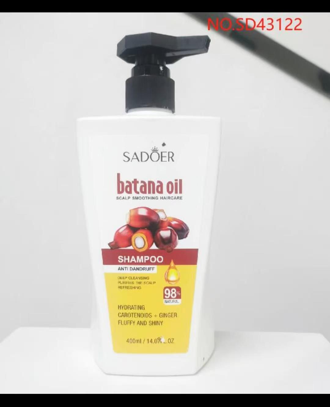 Champú SADOER con Aceite de Batana 400ml – Crecimiento Capilar, Cuidado del Cuero Cabelludo y Renovación Natural